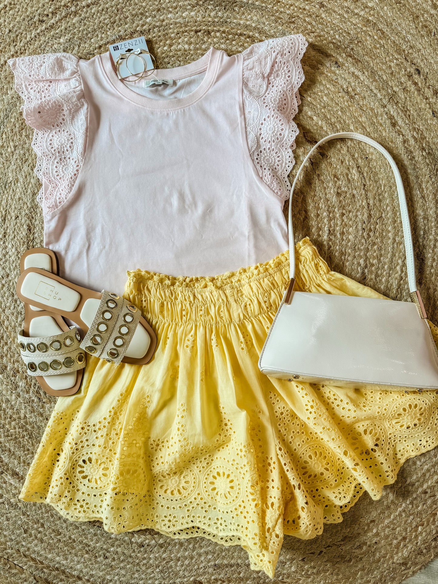 Another Love Kiara Ruffle Top - Petal Pink