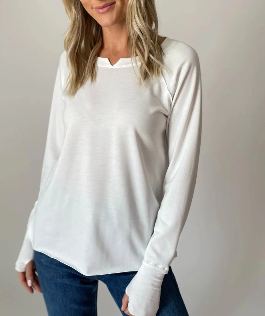 Payton French Terry Long Sleeve Top