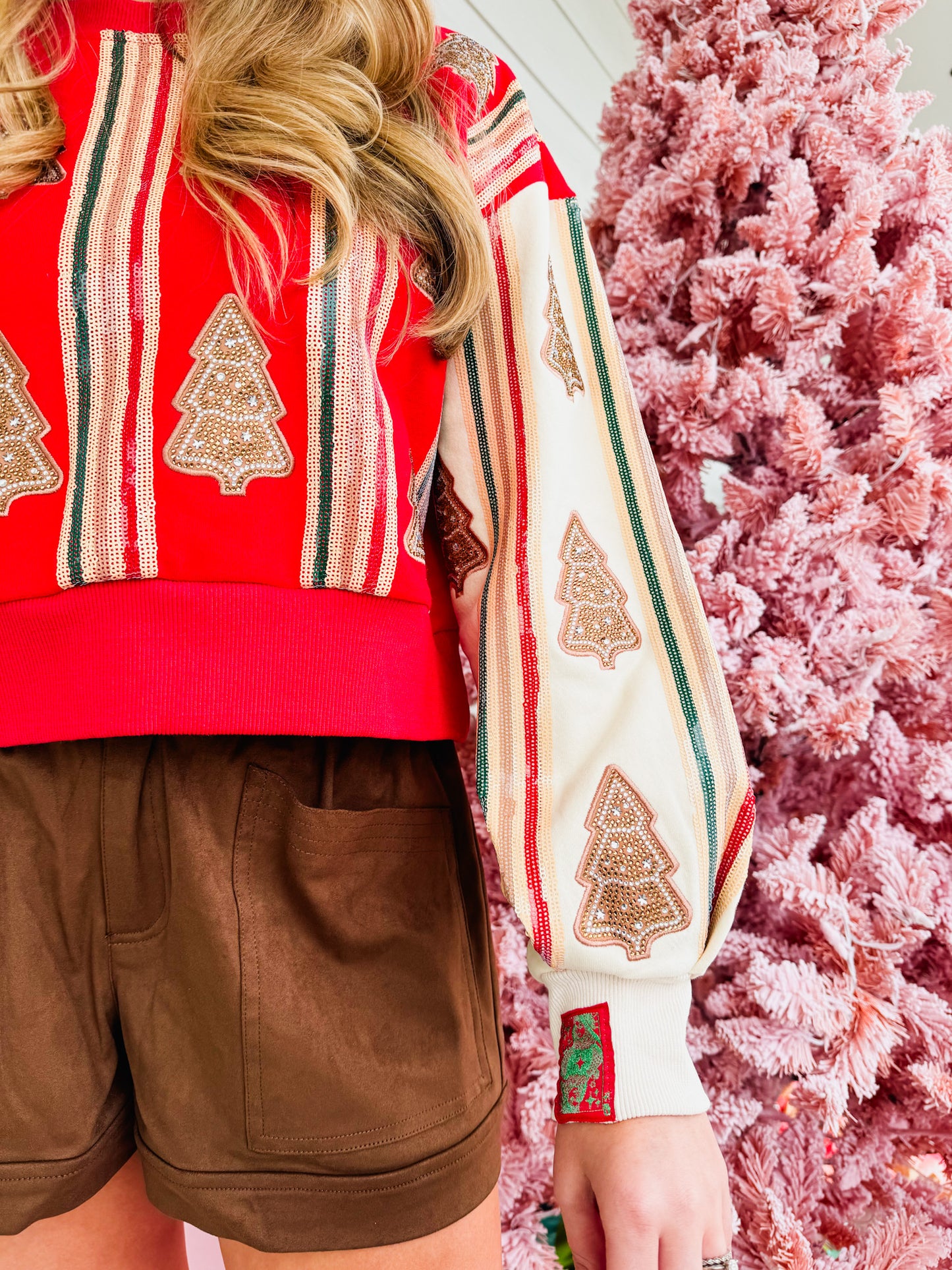 Elan Elastic Waist Suede Shorts - Chocolate