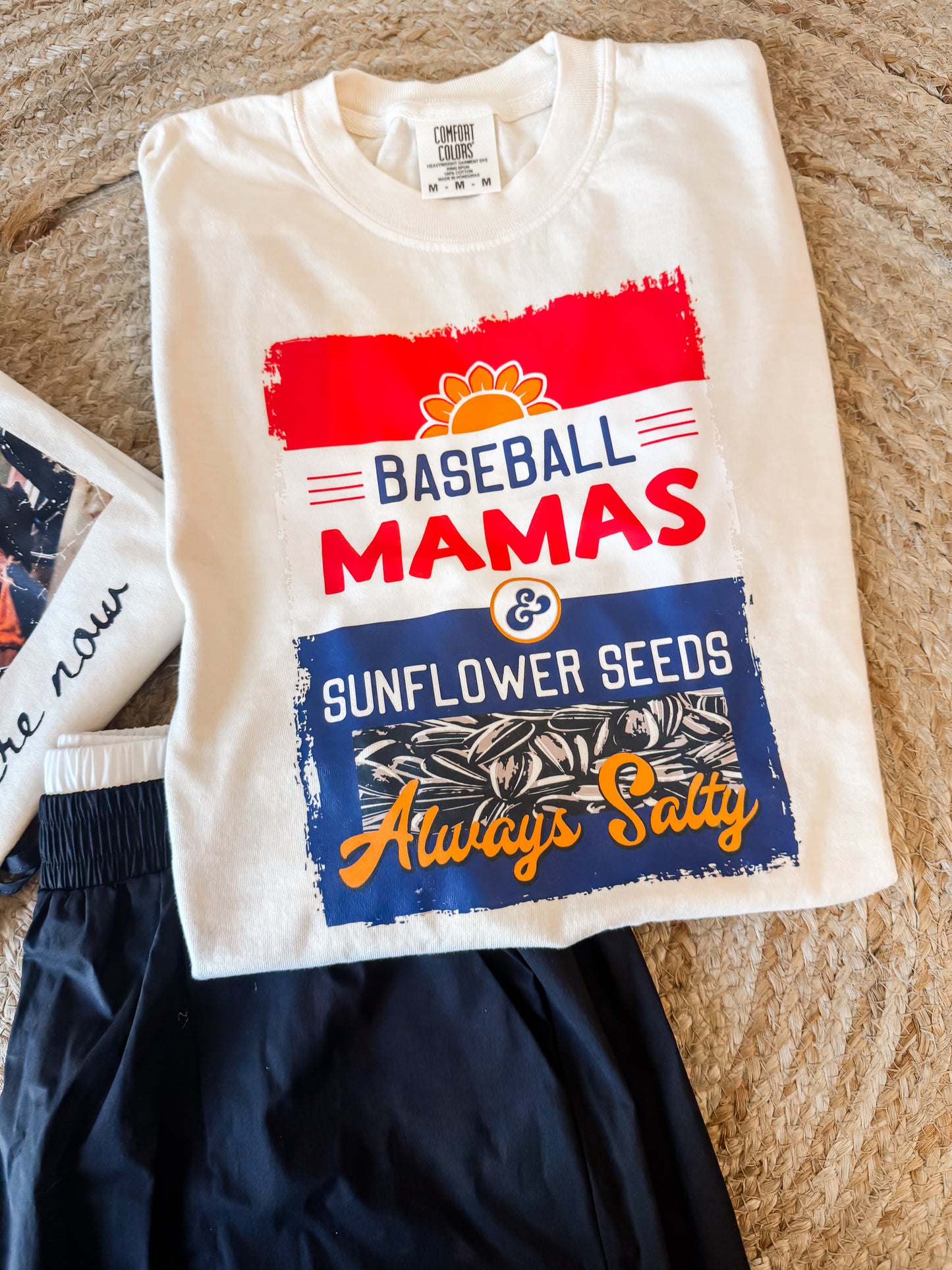 Baseball Mamas Salty Tee - Ivory