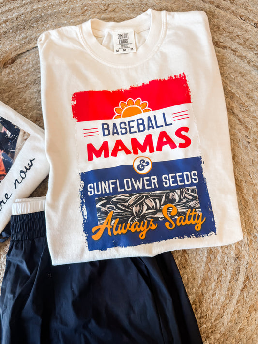Baseball Mamas Salty Tee - Ivory