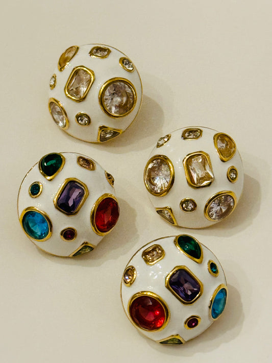 Savannah Jeweled Circle Studs