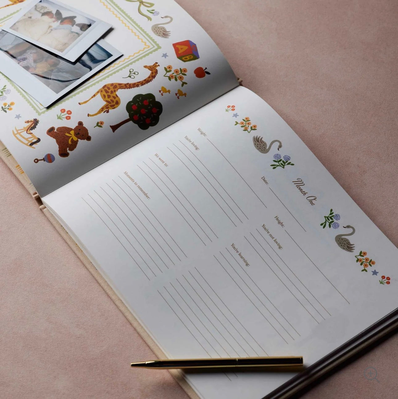 Rifle Paper Co. Baby Embroidered Memory Book