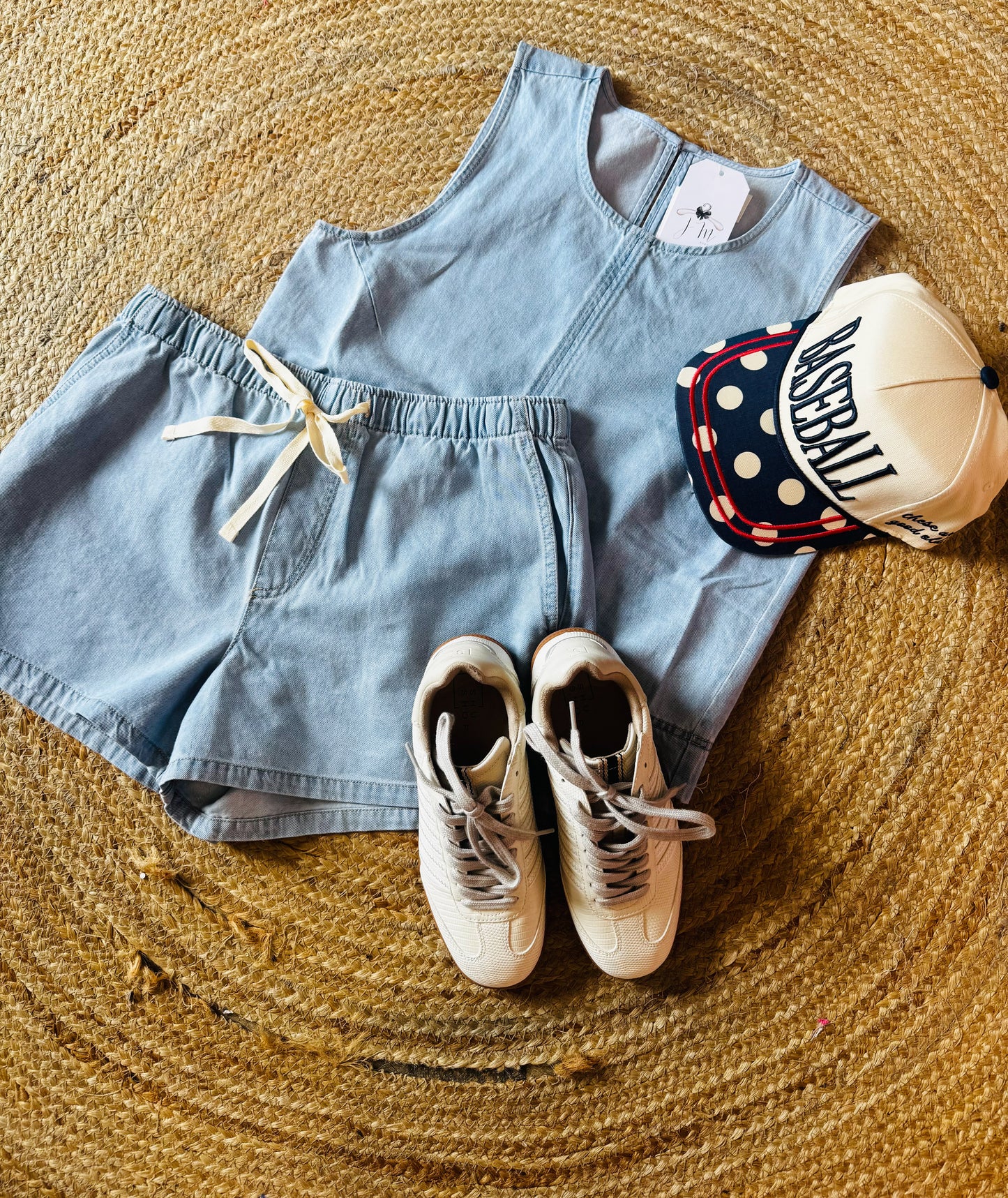 Z Supply Sun Seeker Denim Tank -  Coastal Water