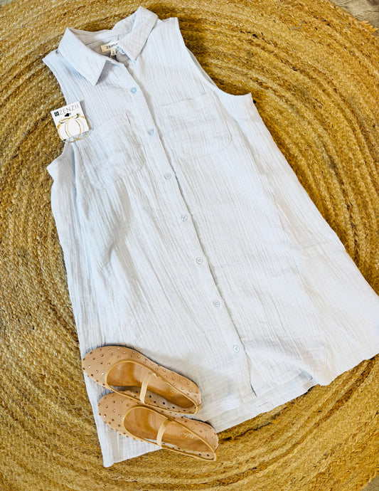 Z Supply New Light Mini Dress - Hamptons Blue