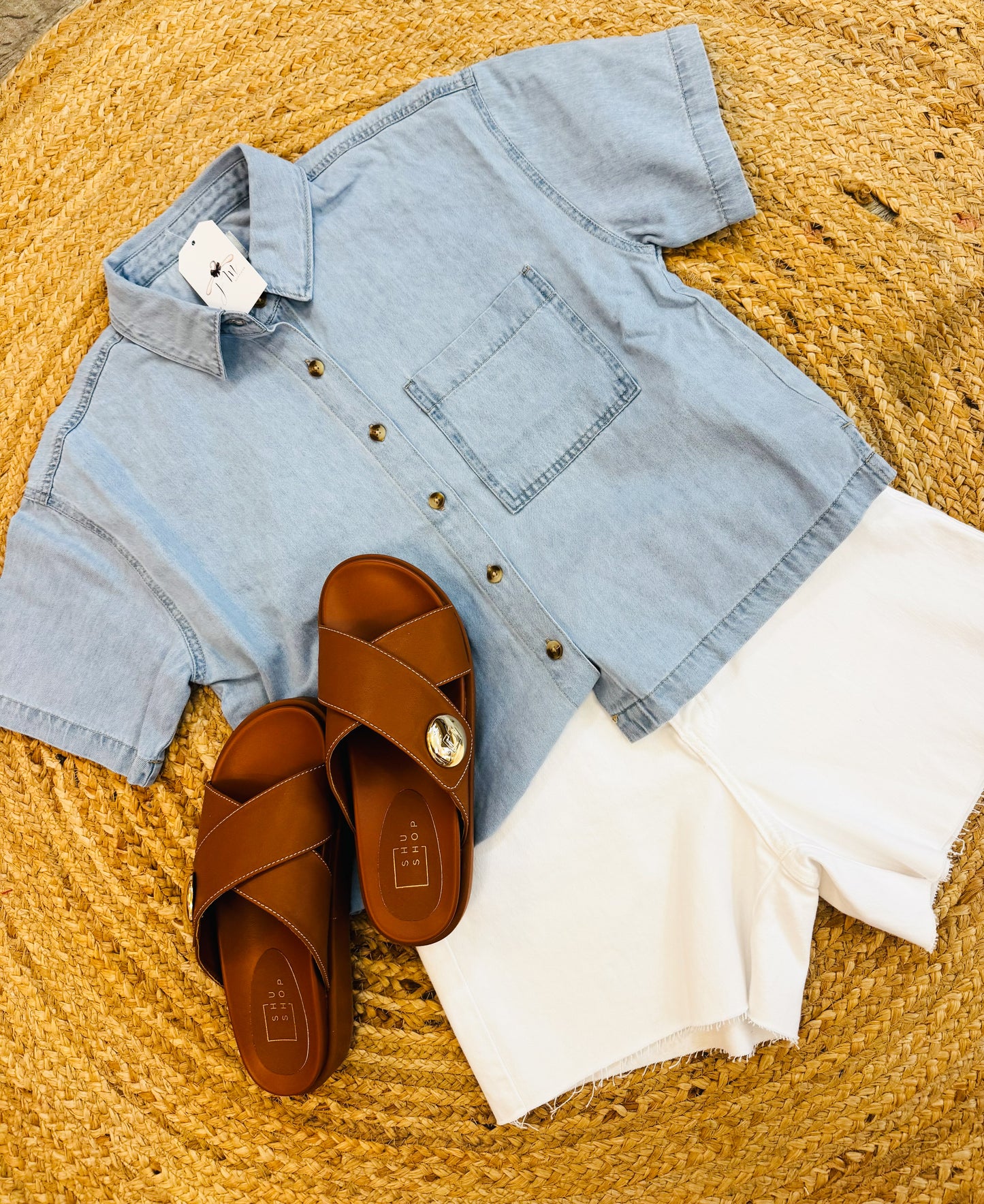 Z Supply Everyday Denim Button Up - Coastal Water