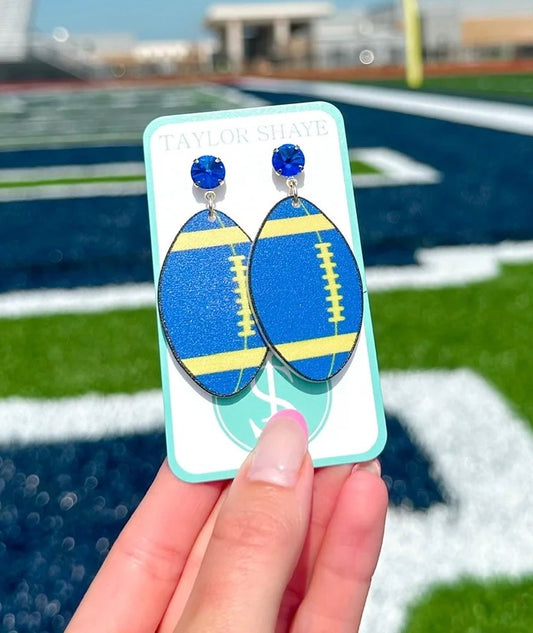 TSD Blue/Gold Acrylic Footballs