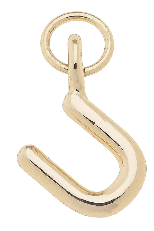 Mini Initial Charm "U" In Shiny Gold