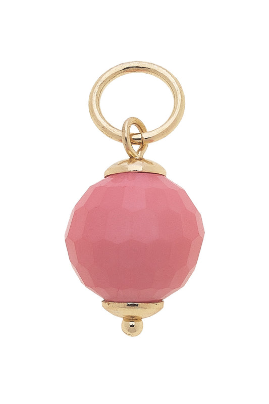 Resin Bead Charm in Pink