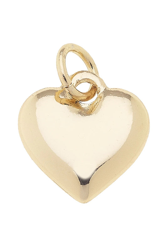 Heart of Gold Charm in Shiny Gold