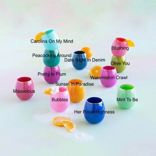 Sugar Plum Stemless Glass