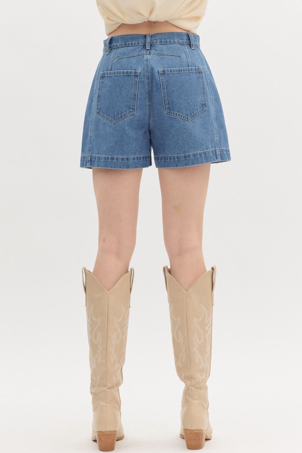 Stand Your Ground Metal Studded Shorts