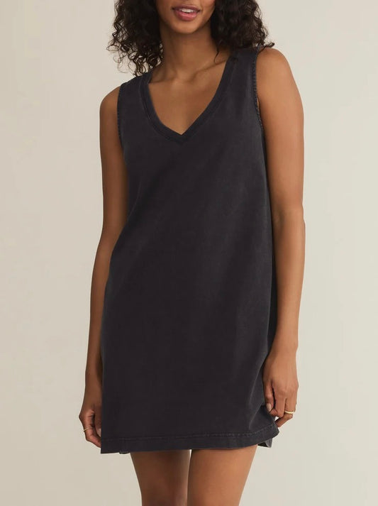 Z Supply Sloane V-Neck Mini Dress - Black