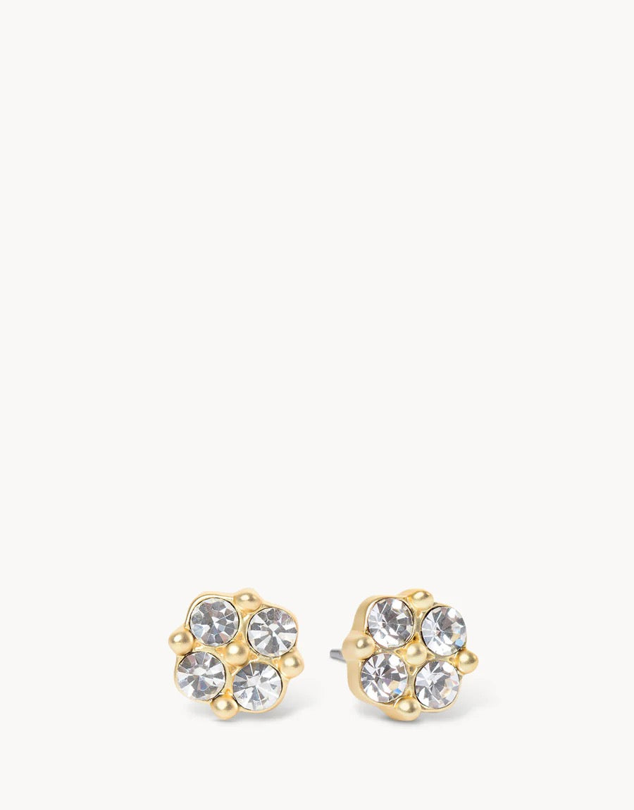 Sea La Vie Stud Earrings Blessed/Crystal Clover by Spartina 449