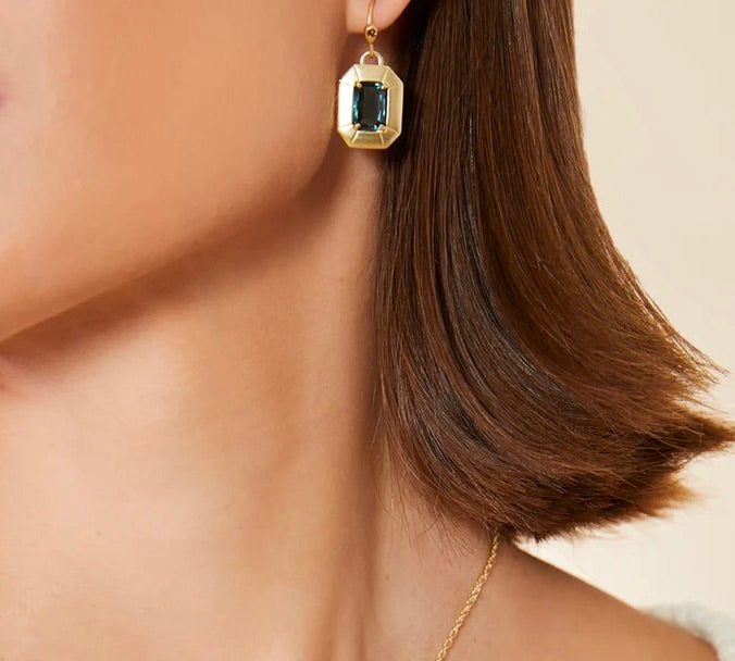 Chateau Earrings Navy by Spartina 449