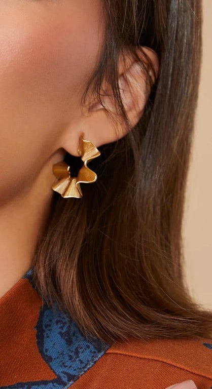 Ruffle Hoop Earrings by Spartina 449