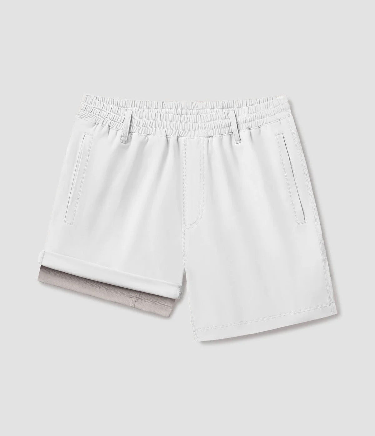 SSCO Everyday Hybrid Short With Belt Loops (5.5" Inseam) - Cloud