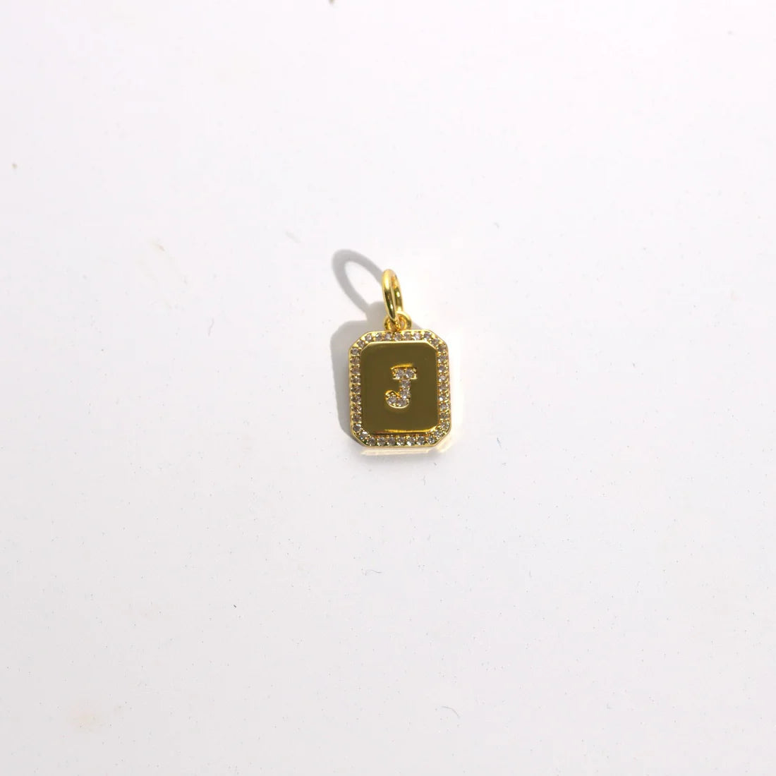 Goddess Charm Bar Initial Charm