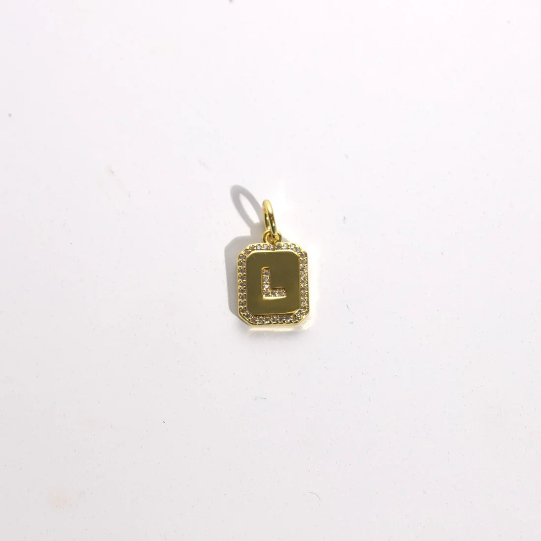 Goddess Charm Bar Initial Charm
