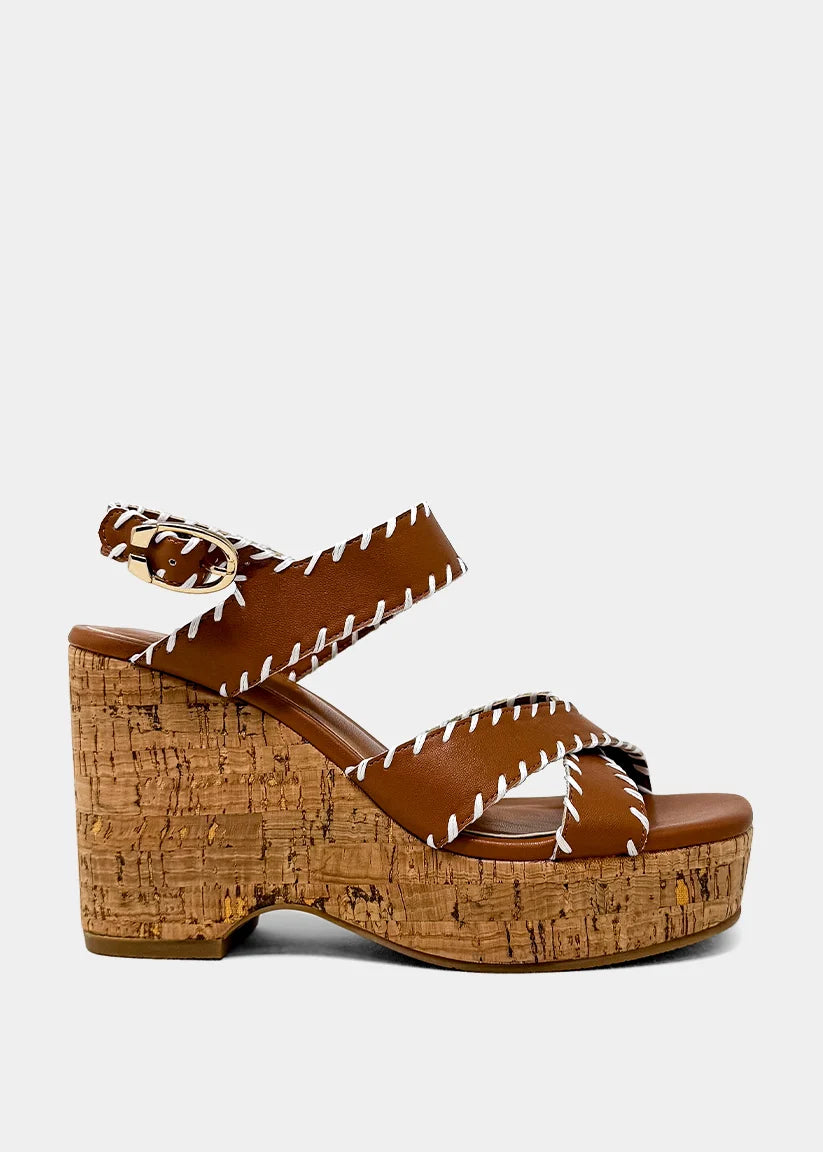 Jada Wedge Sandal - Camel
