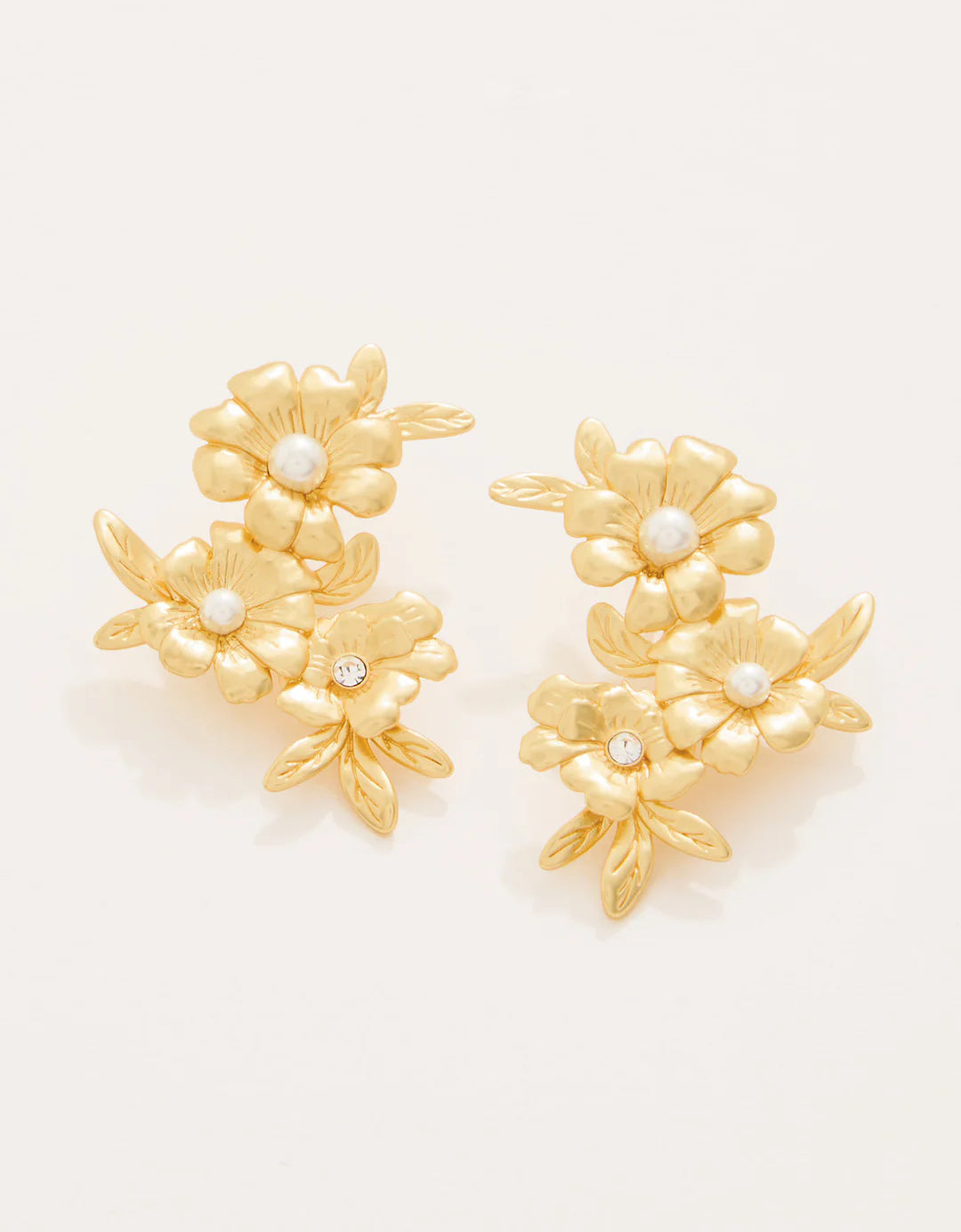 Posy Party Earrings in Crystal by Spartina 449