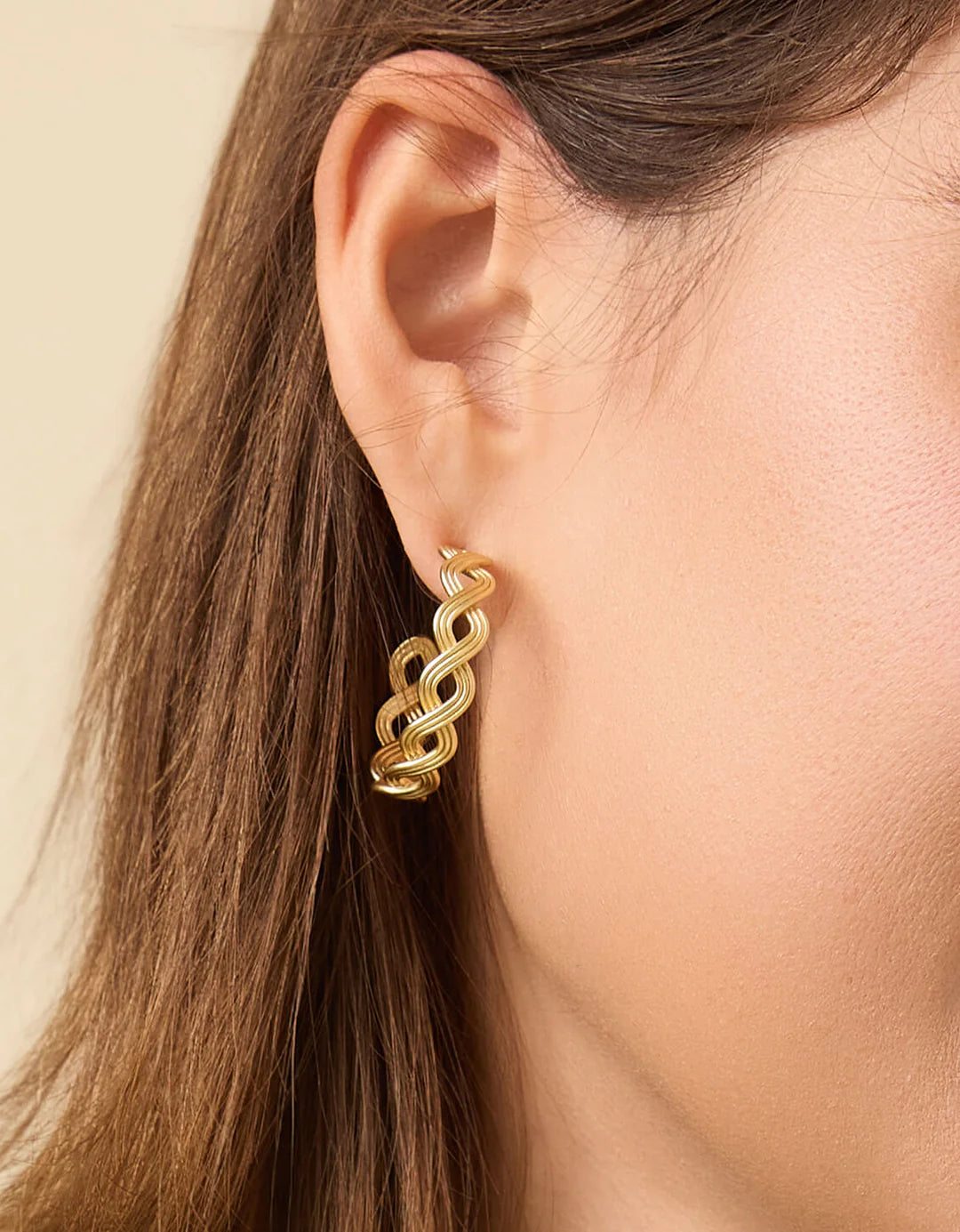 Wilson Creek Hoop Earrings in Gold by Spartina 449