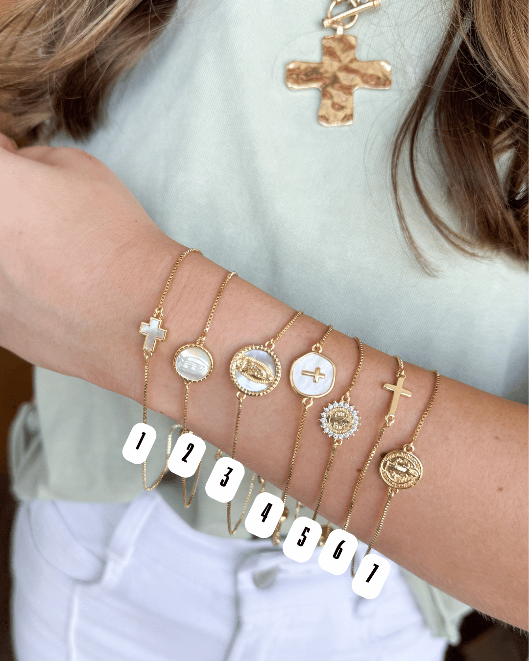 Brave Bella Bead Co. Bracelet - 18k Gold Filled - Adjustable
