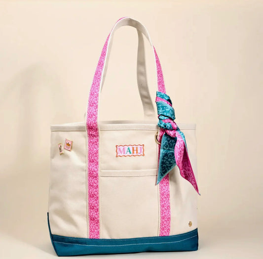 The Darling Canvas Tote Bag - It's Mahj Time