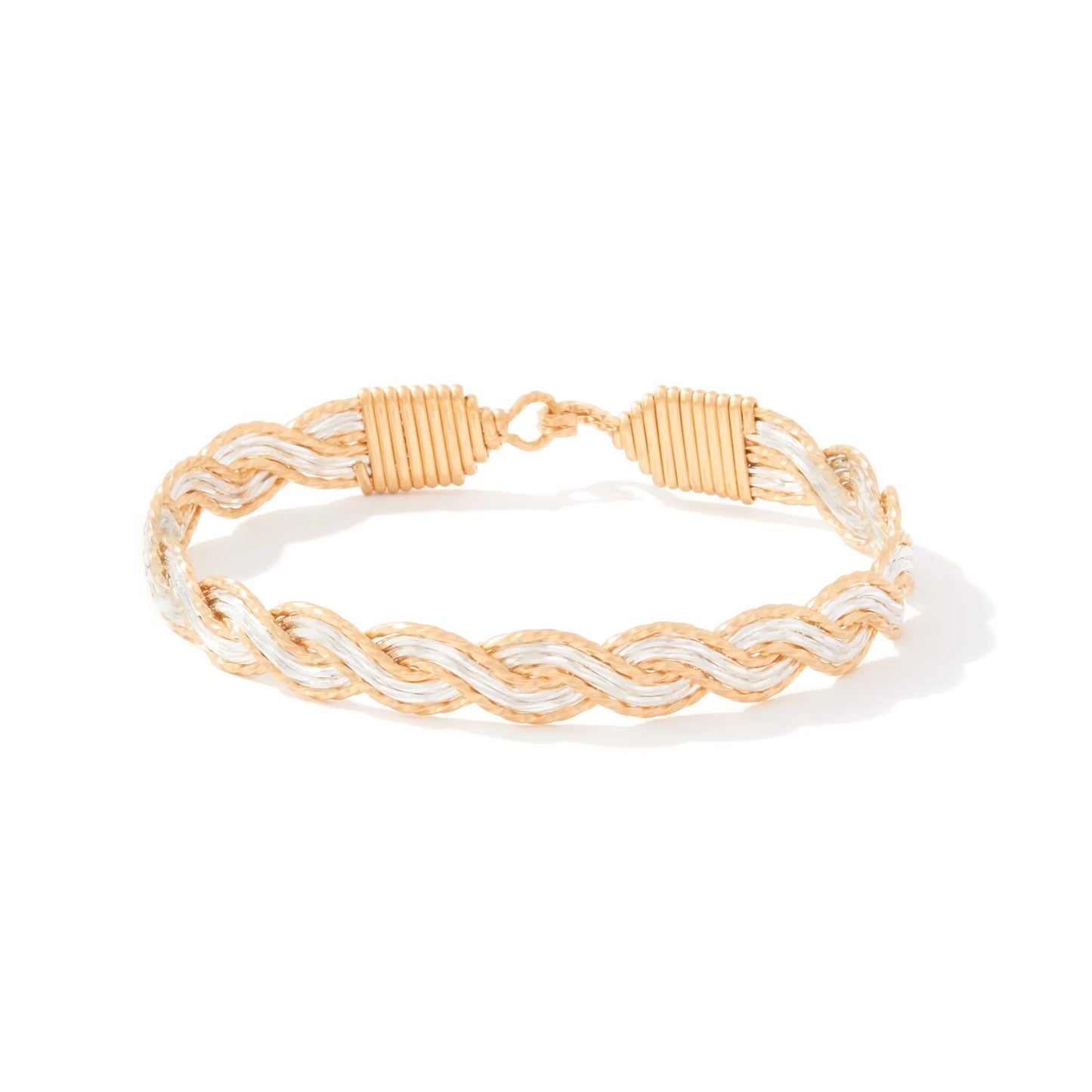 Light The Way Bracelet - 14K Gold Artist Wire and Sterling Silver