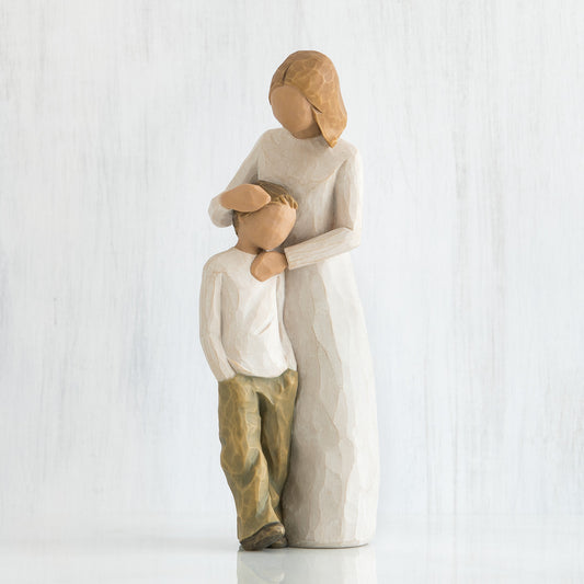 Mother and Son Sculpted Figure by Susan Lordi | Willow Tree