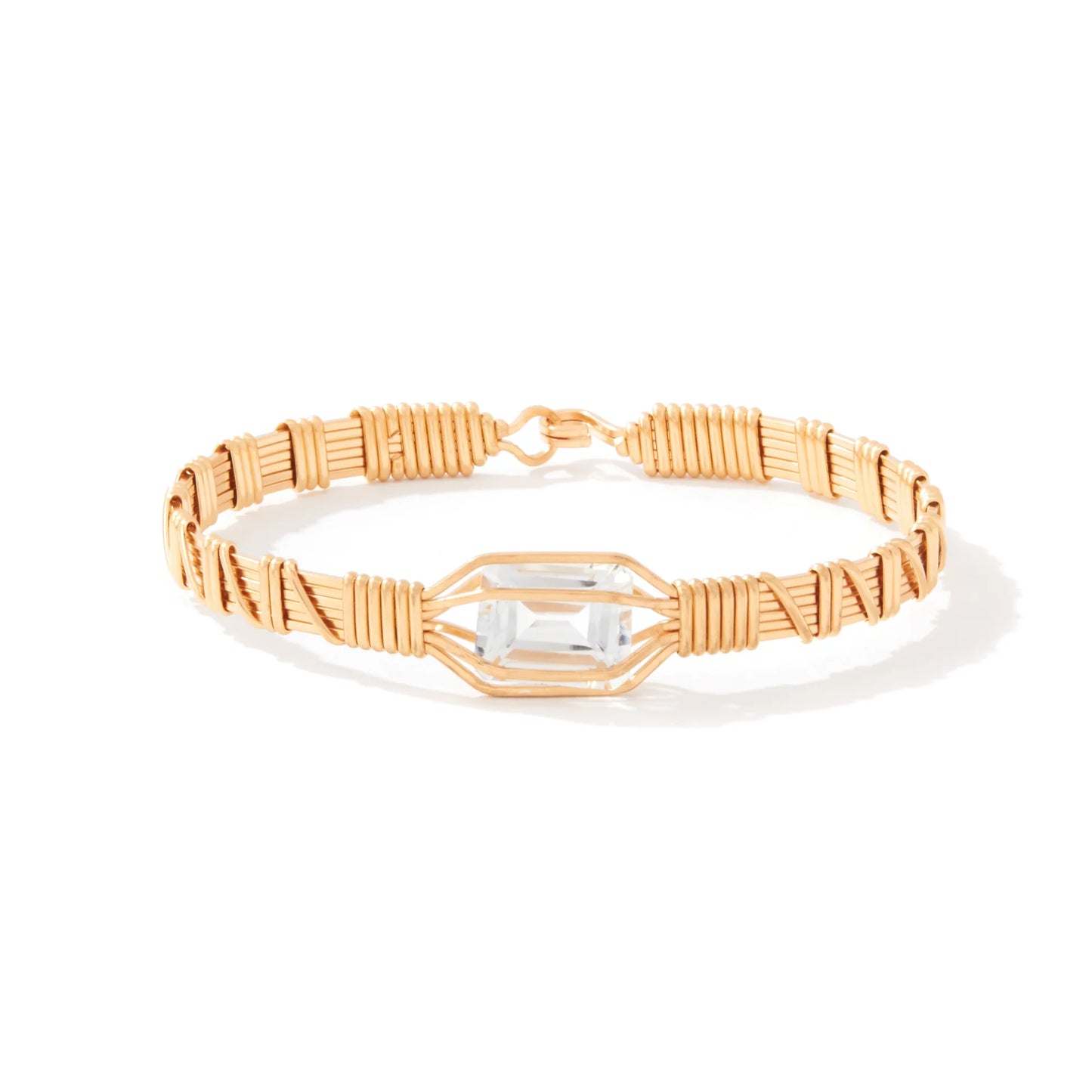 My Favorite Gem Bracelet - 14K Gold Artist Wire / White Topaz