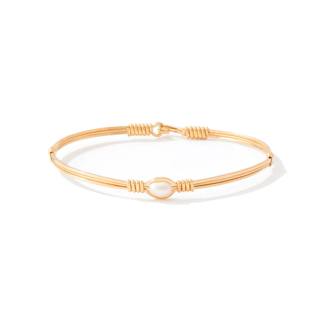 Pearl of My Heart Bracelet - 14K Gold Artist Wire