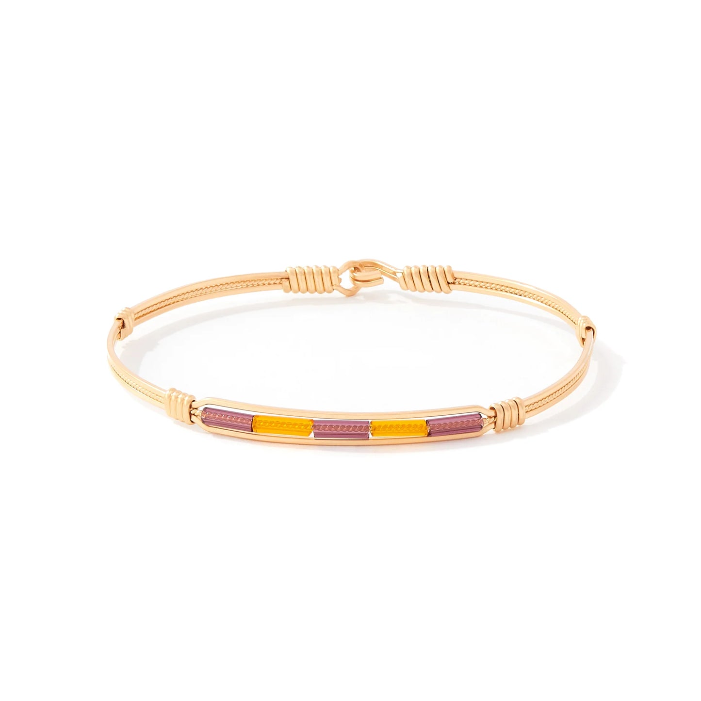 Spirit Bracelet - LSU - 14K Gold Artist Wire
