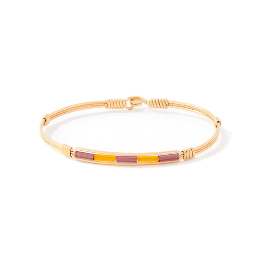 Spirit Bracelet - LSU - 14K Gold Artist Wire