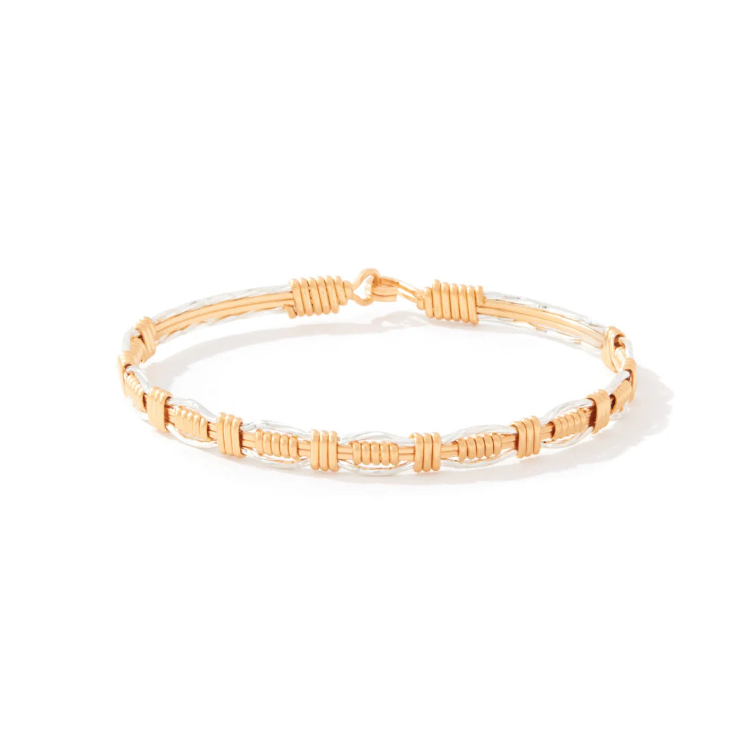Steadfast Bracelet - 14K Gold Artist Wire and Silver