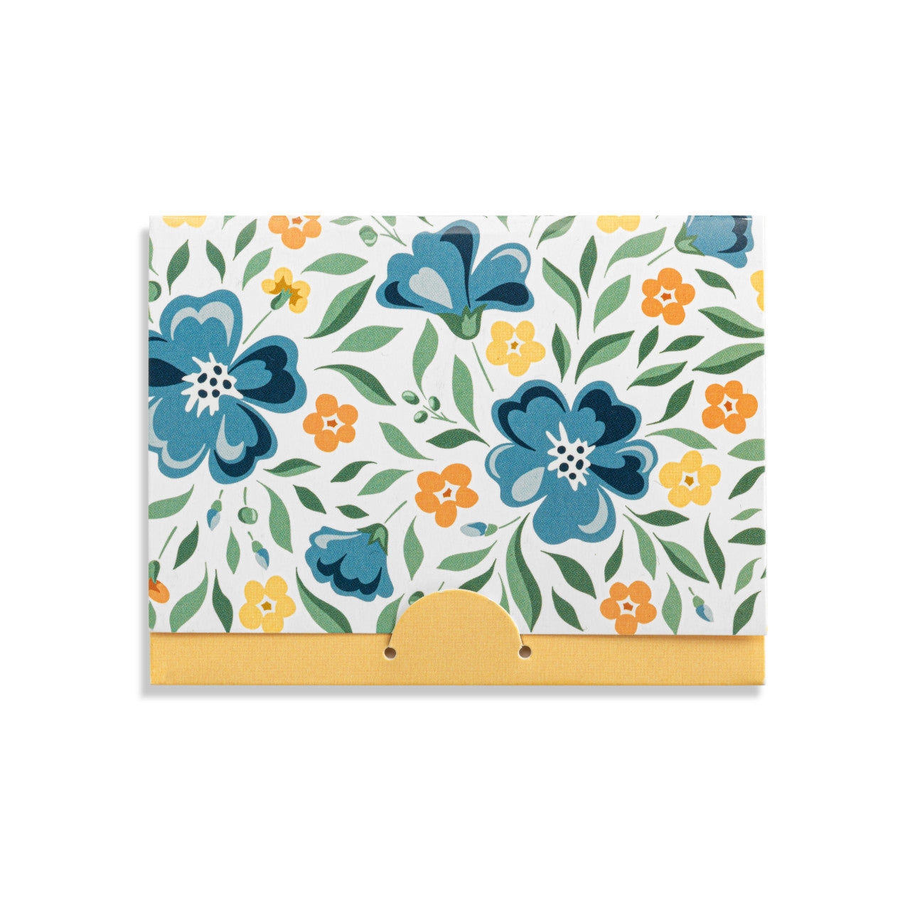 Thinking Of You Floral Card & Gold Heart Necklace - 16in