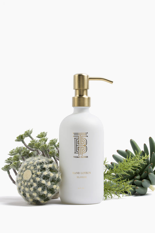 Thomas Blonde Hand Lotion Glass Dispenser - Joshua Tree