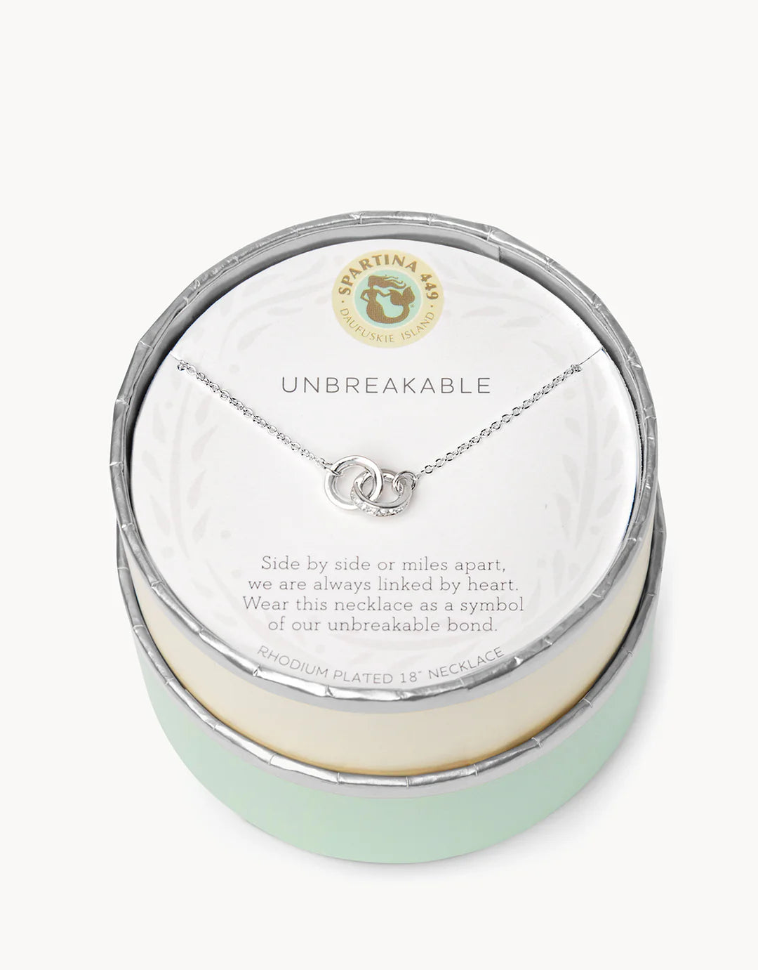 Sea La Vie Necklace Unbreakable/Double Rings in Silver by Spartina 449