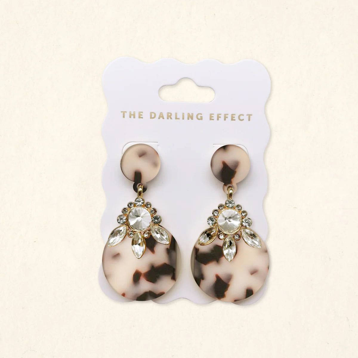 Show Stopper Earrings - Blonde Tortoise