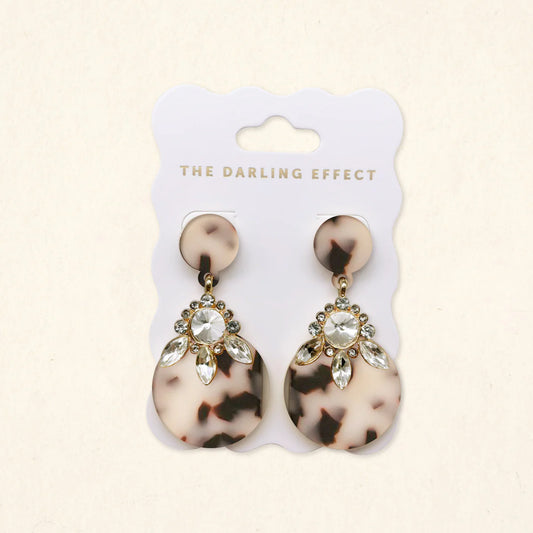 Show Stopper Earrings - Blonde Tortoise