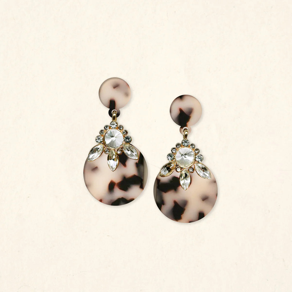 Show Stopper Earrings - Blonde Tortoise
