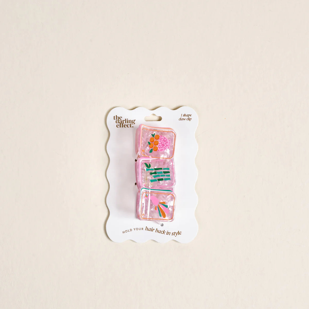 Shape Up Claw Clip - Mahjong Tiles