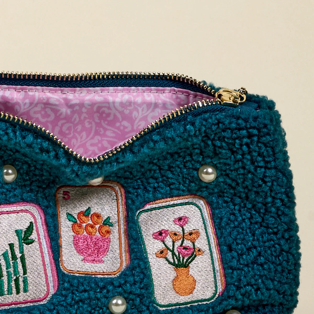 Teddy Pouch - It's Mahj Time