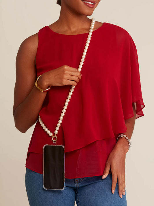 Fiona Pearl Crossbody Phone Lanyard