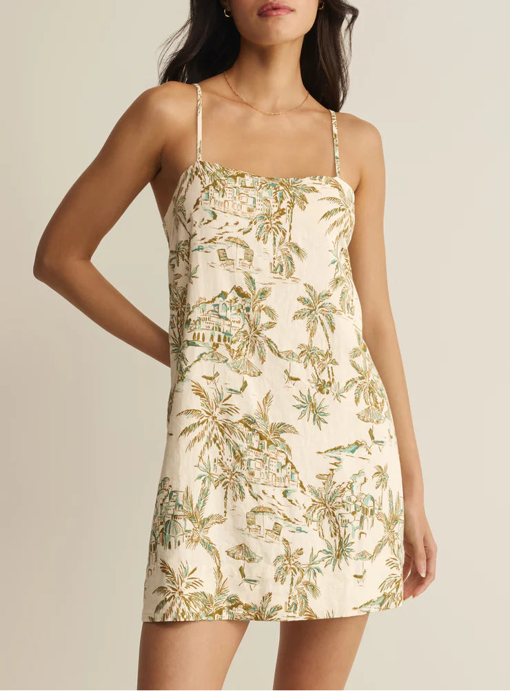 Z Supply Maude Tiki Tide Mini Dress - Island Coconut