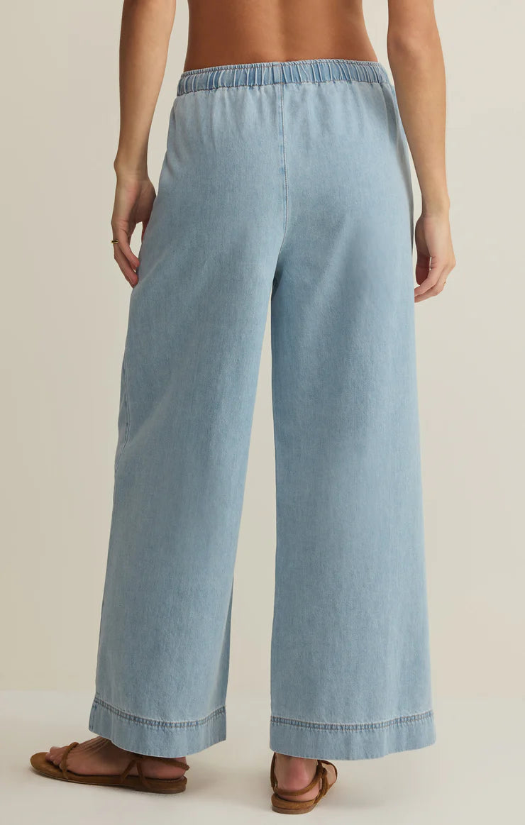 Z Supply Daycation Denim Utility Pant - Coastal Water