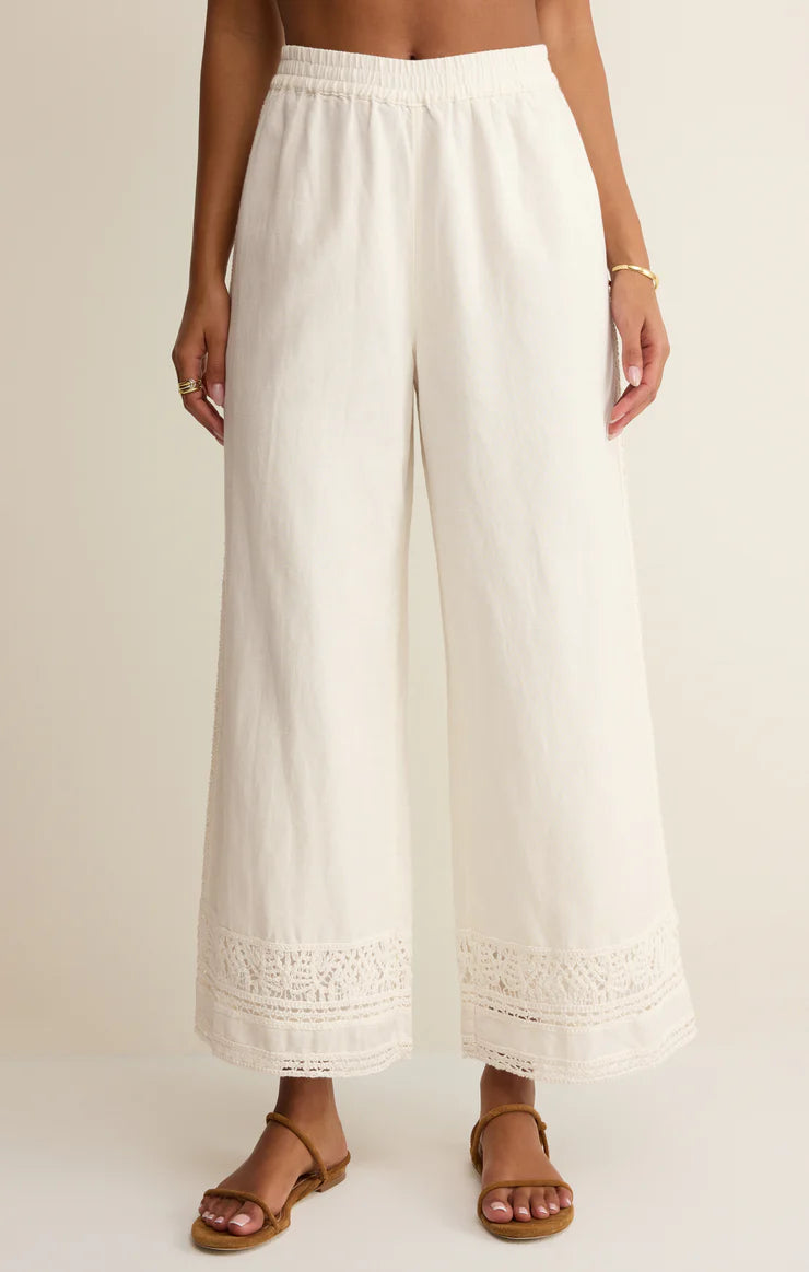 Z Supply Scout Embroidered Pant - White