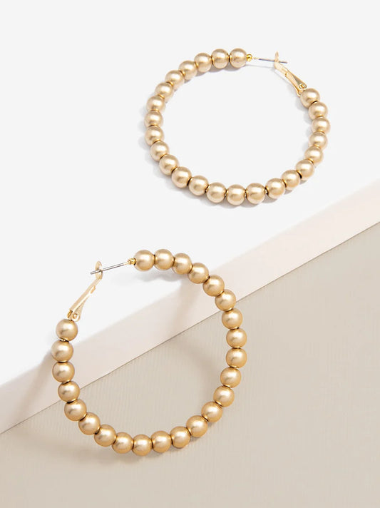 Matte Magic Beaded Hoop Earrings