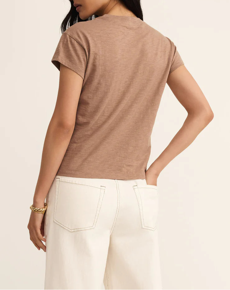 Z Supply Modern Slub Tee - Iced Coffee