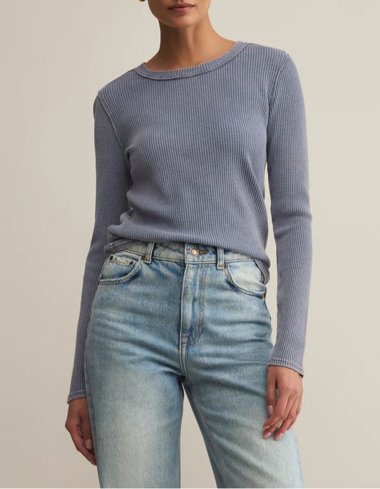 Z Supply Arlet Mini Thermal Top - Storm Cloud